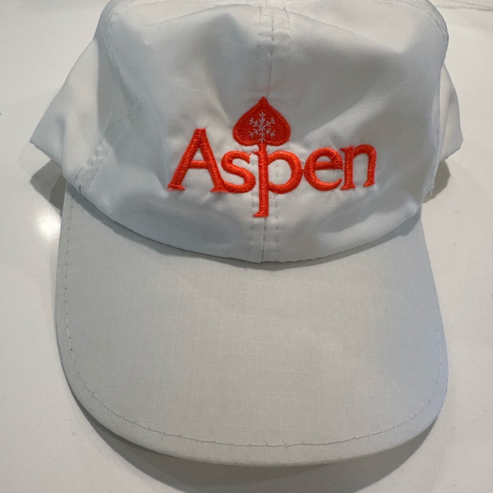 White Cap with Aspen Logo